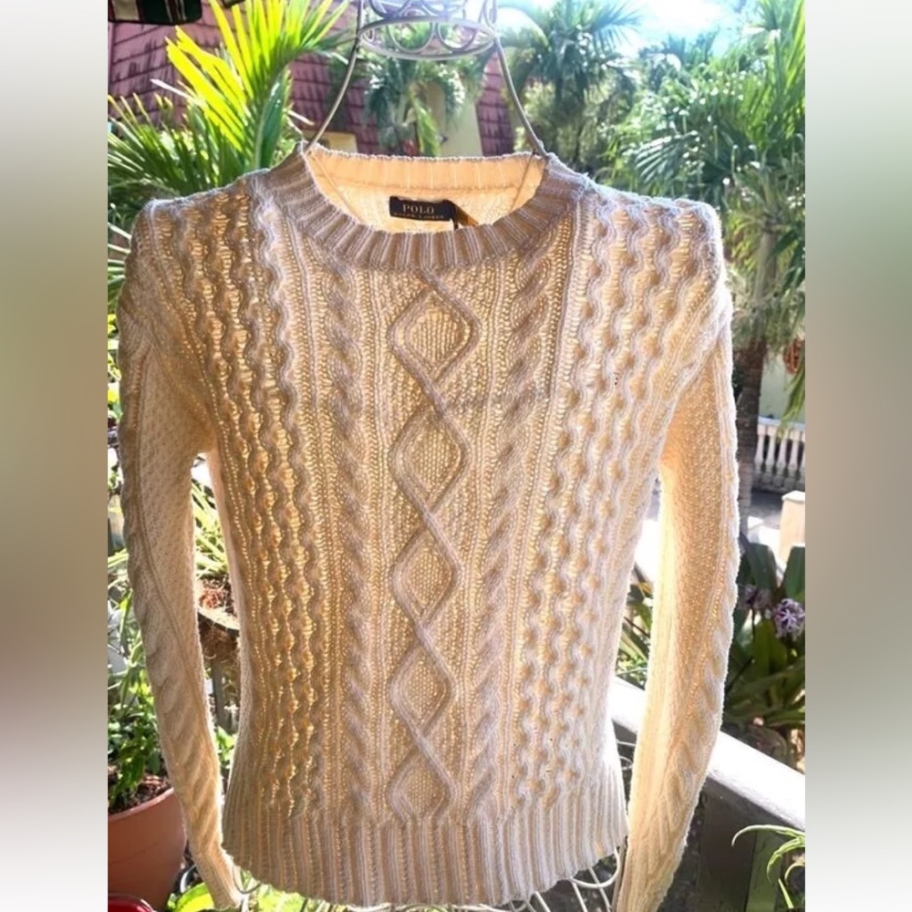 Polo Ralph Lauren Cable Knit Pullover Classic Sweater Size XS Round Neck
Ivory - Picture 15 of 15